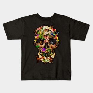 United animal Kingdom Sugar Skull Kids T-Shirt